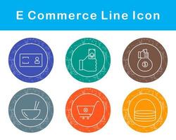 conjunto de iconos de vector de comercio electrónico