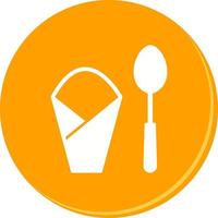 Spoon and Napkin Vector Icon