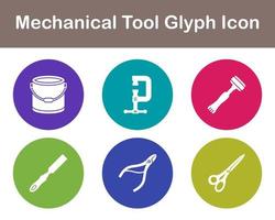 Mechanical Tool Vector Icon Set