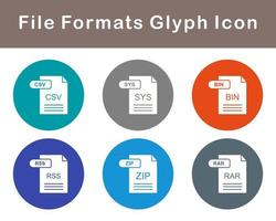 File Formats Vector Icon Set