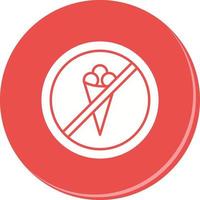 No Icecream Vector Icon