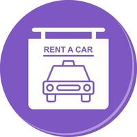 Rent a Car Vector Icon