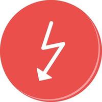 icono de vector de flash único