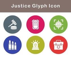 Justice Vector Icon Set