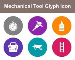 Mechanical Tool Vector Icon Set