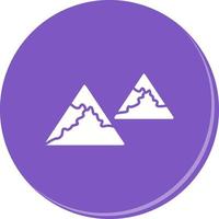 Unique Mountains Vector Icon