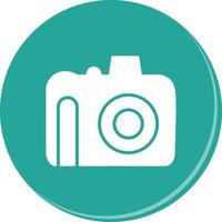 Unique DSLR Camera Vector Icon