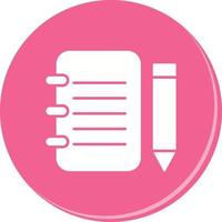 Unique Notepad Vector Icon