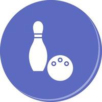 Unique Bowling Vector Icon