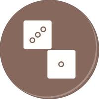 Unique Dice Vector Icon