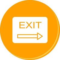 Unique Exit Vector Icon