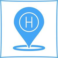 Hotel Location Vector Icon