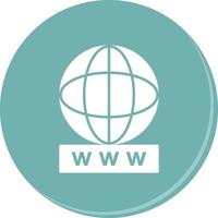 Unique World Wide Web Vector Icon