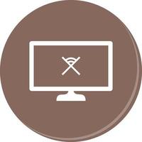 Unique Disconnected Network Vector Icon