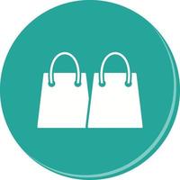 Unique Shopping Bags Vector Icon