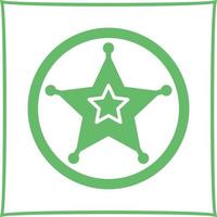 Sheriff Vector Icon