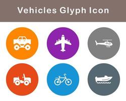 Vehicles Vector Icon Set