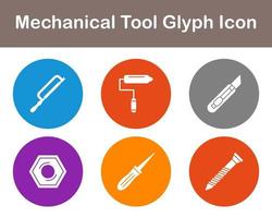 Mechanical Tool Vector Icon Set