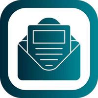 E Newsletter Vector Icon Design