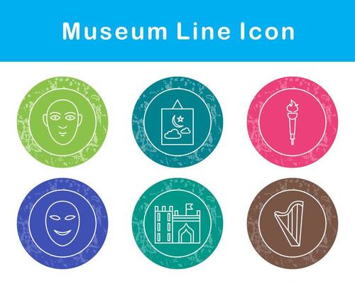 Museum Vector Icon Set