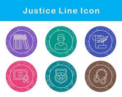 Justice Vector Icon Set