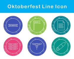 Oktoberfest vector icono conjunto