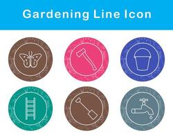 jardinería vector icono conjunto