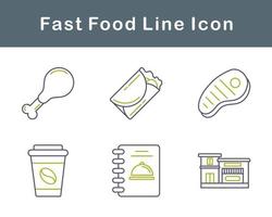 Fast Food Vector Icon Set