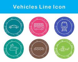 Vehicles Vector Icon Set