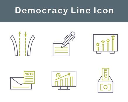 Democracy Vector Icon Set