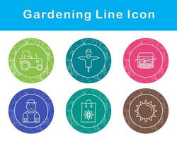 jardinería vector icono conjunto