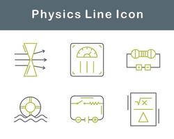 física vector icono conjunto