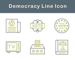 Democracy Vector Icon Set