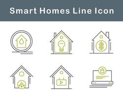 inteligente casas vector icono conjunto