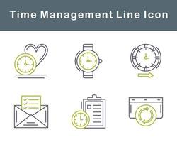 Time Management Vector Icon Set