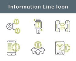 información vector icono conjunto