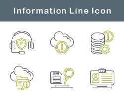 información vector icono conjunto