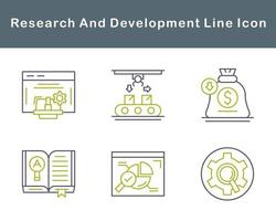 Research And Development Vector Icon Set