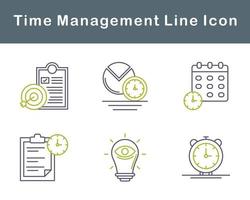 Time Management Vector Icon Set