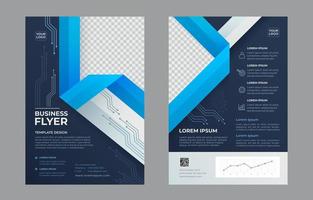 Technology Company Profile Template vector