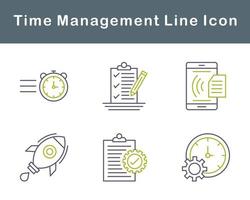 Time Management Vector Icon Set