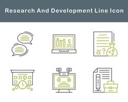 Research And Development Vector Icon Set