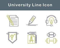 Universidad vector icono conjunto