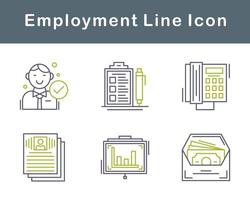 Employment Vector Icon Set