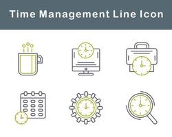 Time Management Vector Icon Set