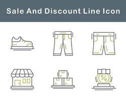 Sale And Discount Vector Icon Set