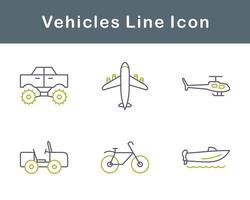 Vehicles Vector Icon Set