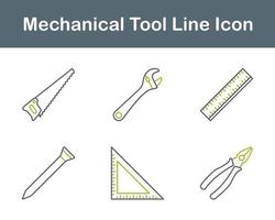 mecánico herramienta vector icono conjunto