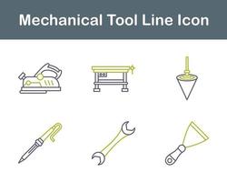 mecánico herramienta vector icono conjunto