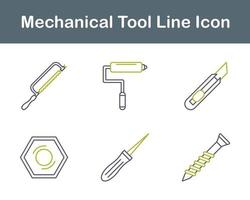 mecánico herramienta vector icono conjunto